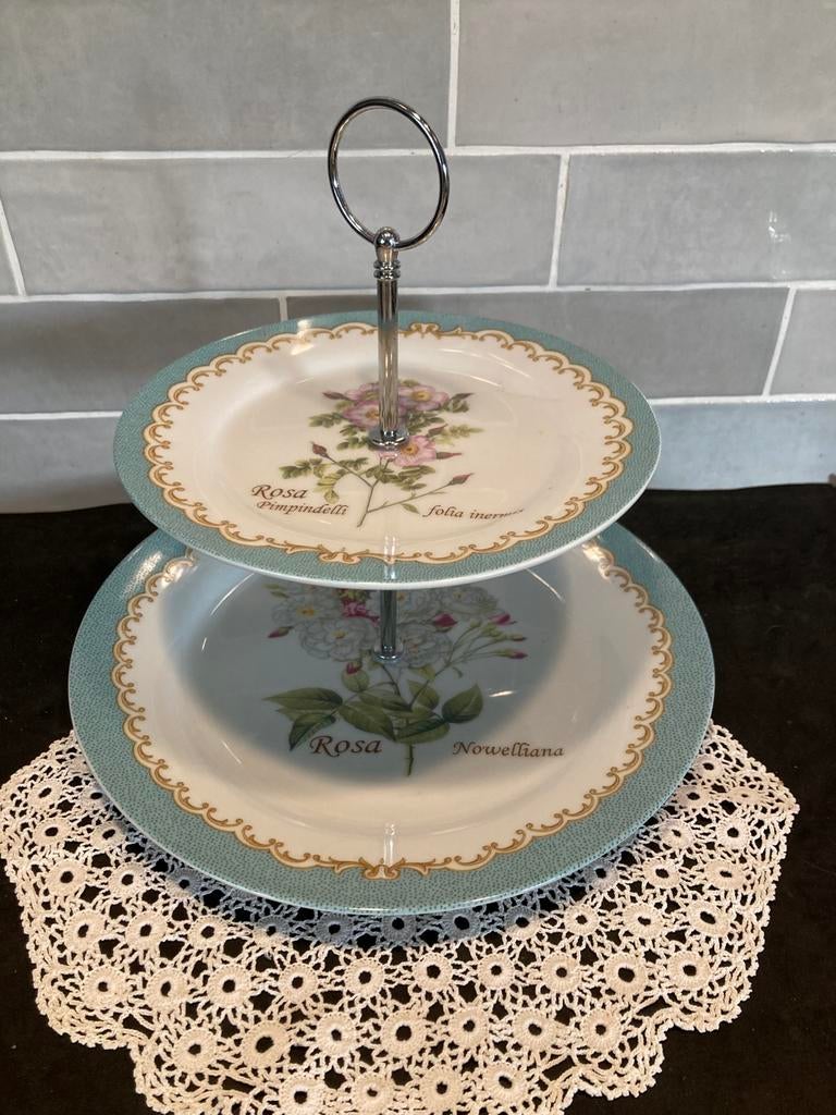 Etagere New Bone China (100326b), Ophalen of Verzenden, Zo goed als nieuw, Overige stijlen, Kop(pen) en/of Schotel(s)