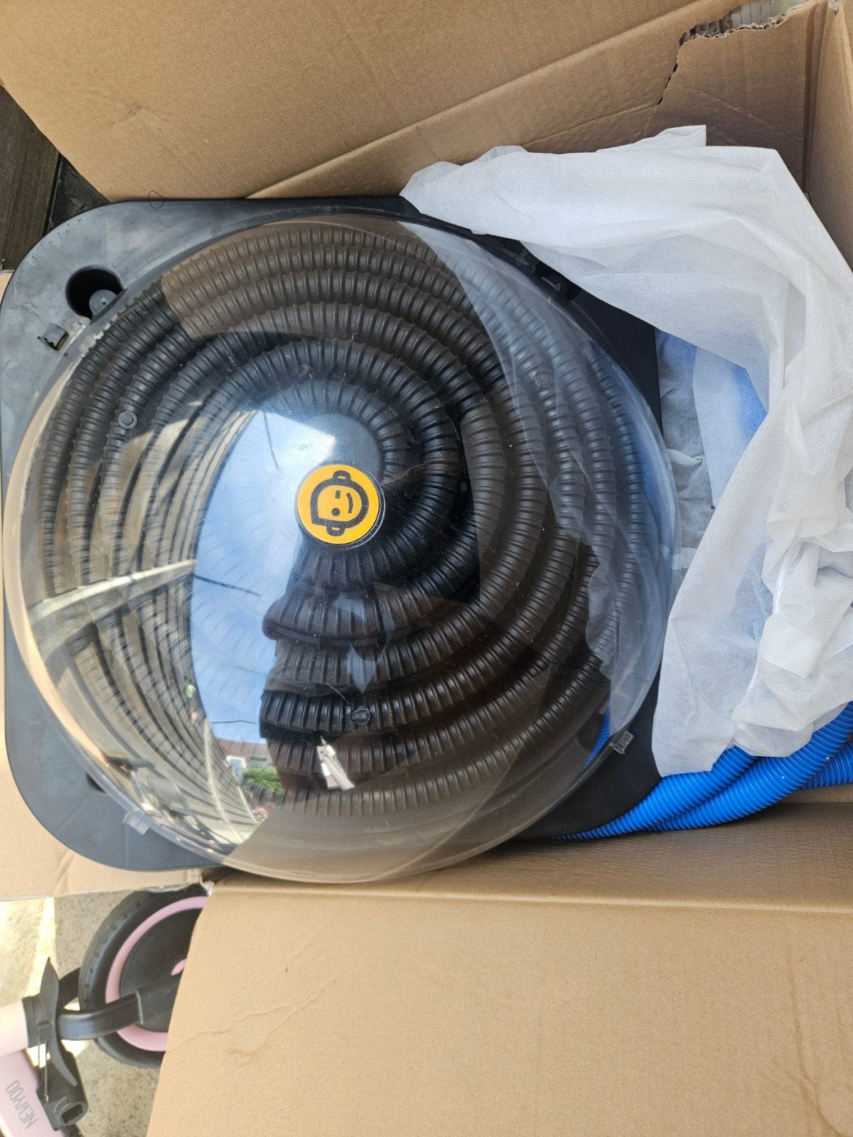 Solar Bol zwembadverwarming met slang en bypass, Ophalen, Gebruikt, Minder dan 80 cm, Minder dan 200 cm