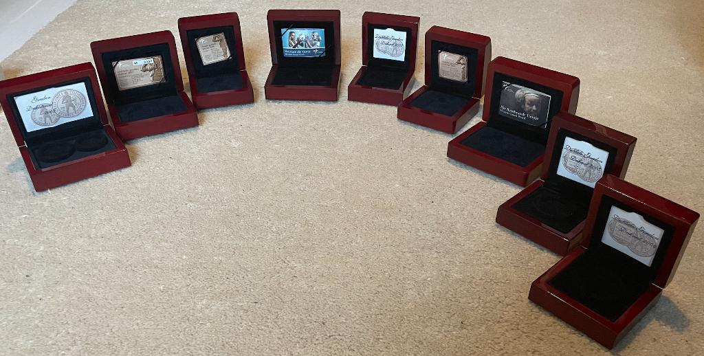 Houten cassettes voor gouden munten, Postzegels en Munten, Munten | Nederland, Ophalen of Verzenden, Vóór koninkrijk, Overige waardes