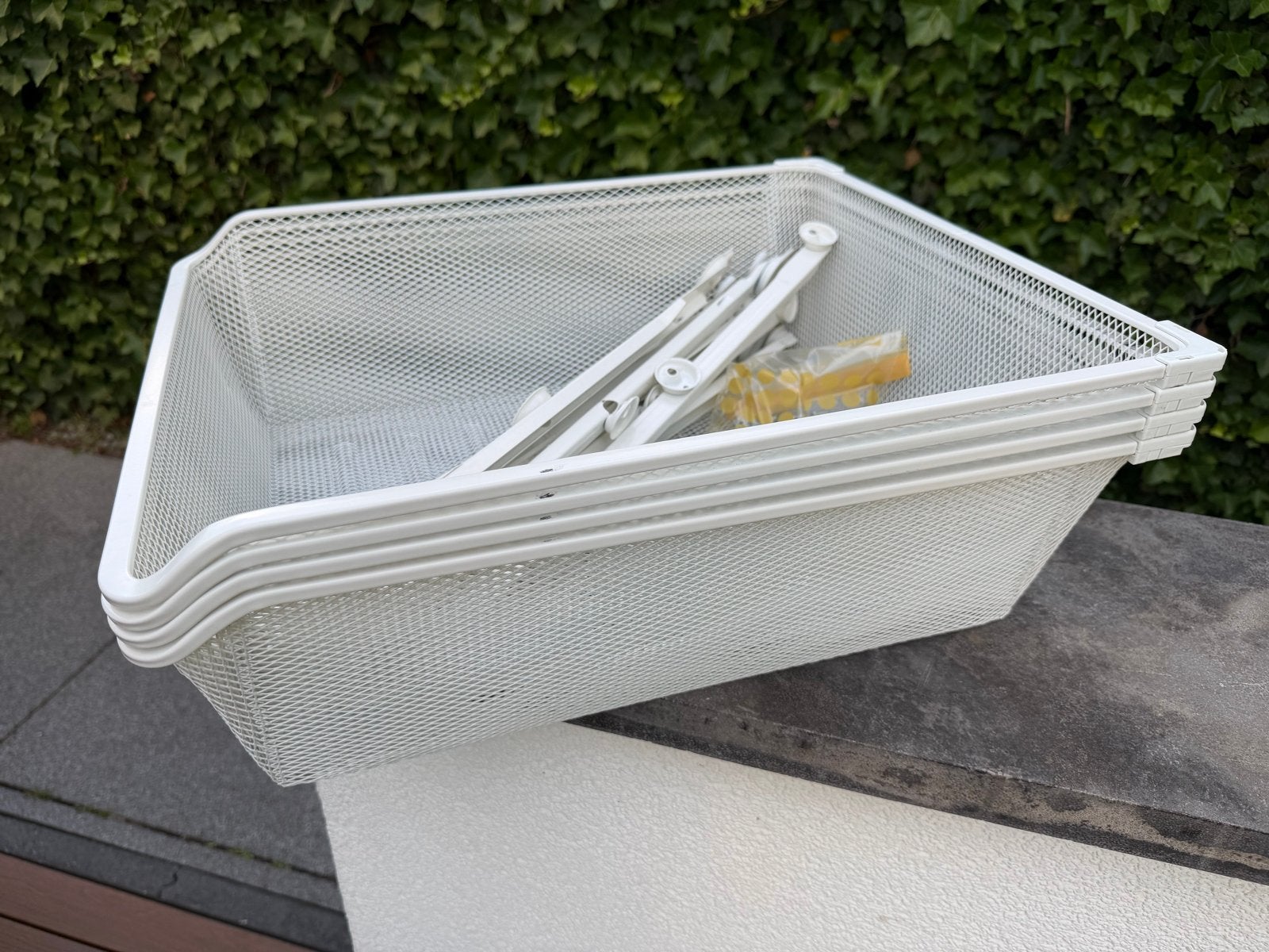 4x IKEA KOMPLEMENT Fijnraadmand met uittrekrail, Ophalen, Met plank(en), 50 tot 100 cm, Zo goed als nieuw