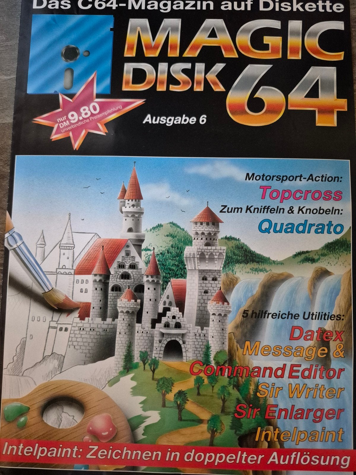 Magic Disk 64 - Uitgave 6 (C64-Magazine op Diskette), Avontuur en Actie, Gebruikt, 1 speler, Ophalen of Verzenden