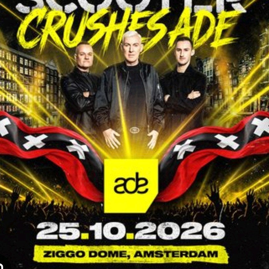 ADE scooter Cruches 25-10-26 2 tickets, Twee personen, Oktober