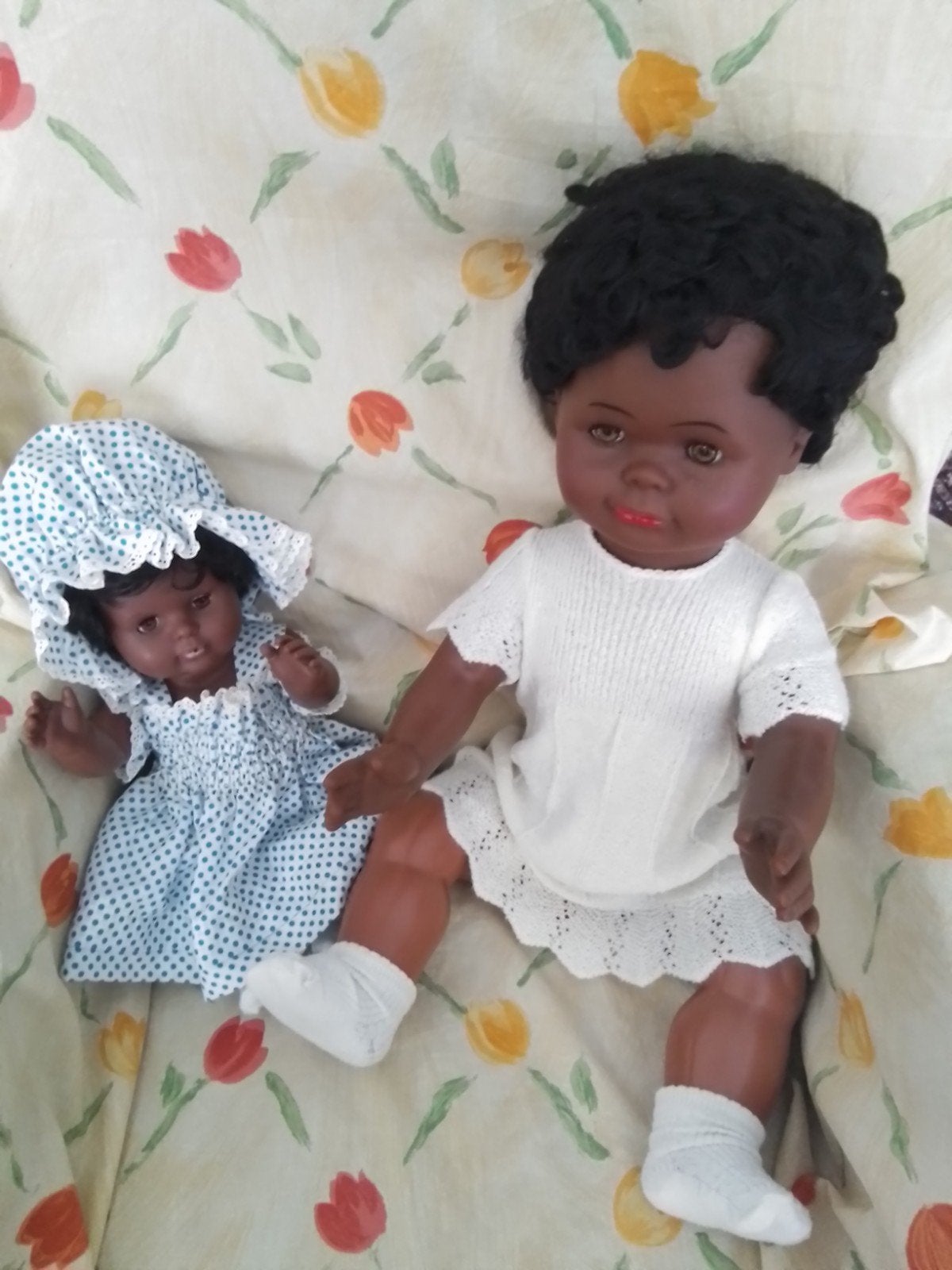 leuke zwarte gekleurde vintage poppen, Verzamelen, Ophalen of Verzenden, Gebruikt, Pop
