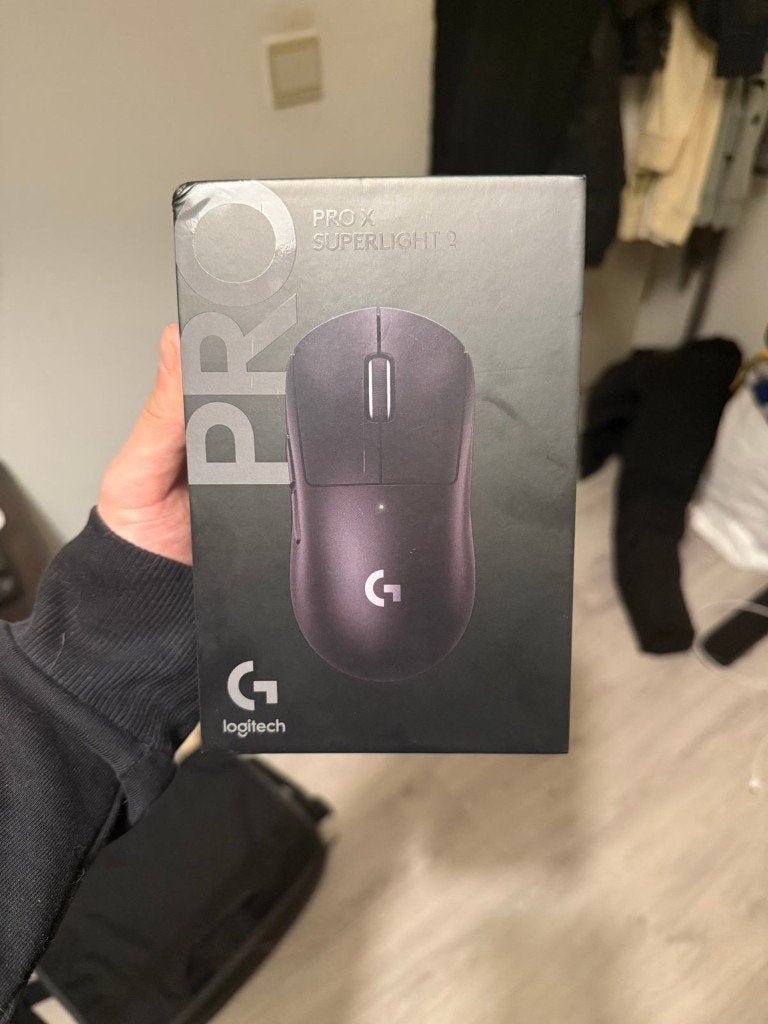 Nieuwe Logitech G-Pro Superlight 2 incl factuur + accesoires, Computers en Software, Muizen, Muis, Rechtshandig, Nieuw, Ophalen of Verzenden