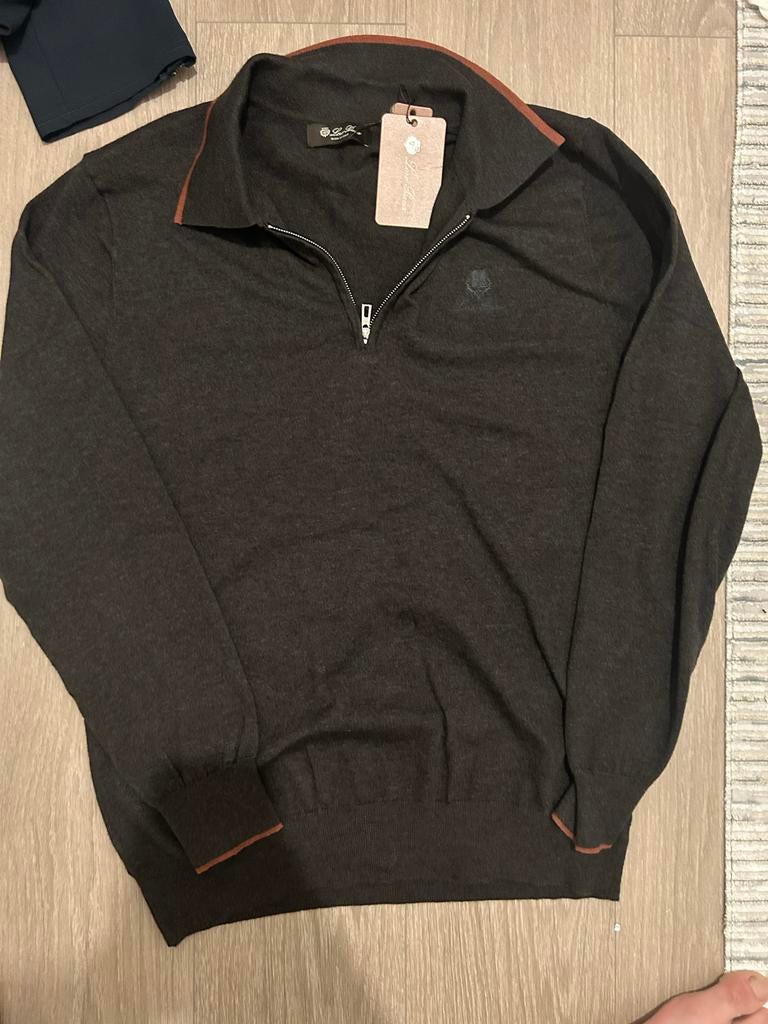 Loro Piana Longsleeve Nieuw met Prijskaartje Maat M/L, Ophalen of Verzenden, Nieuw, Maat 48/50 (M), Grijs