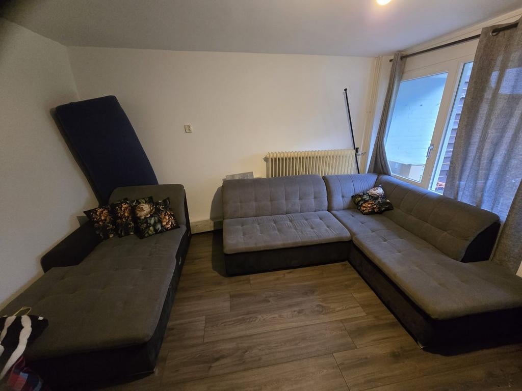Comfortabele hoekbank met chaise longue, Huis en Inrichting, 250 tot 300 cm, Gebruikt, 100 tot 125 cm, Ophalen of Verzenden