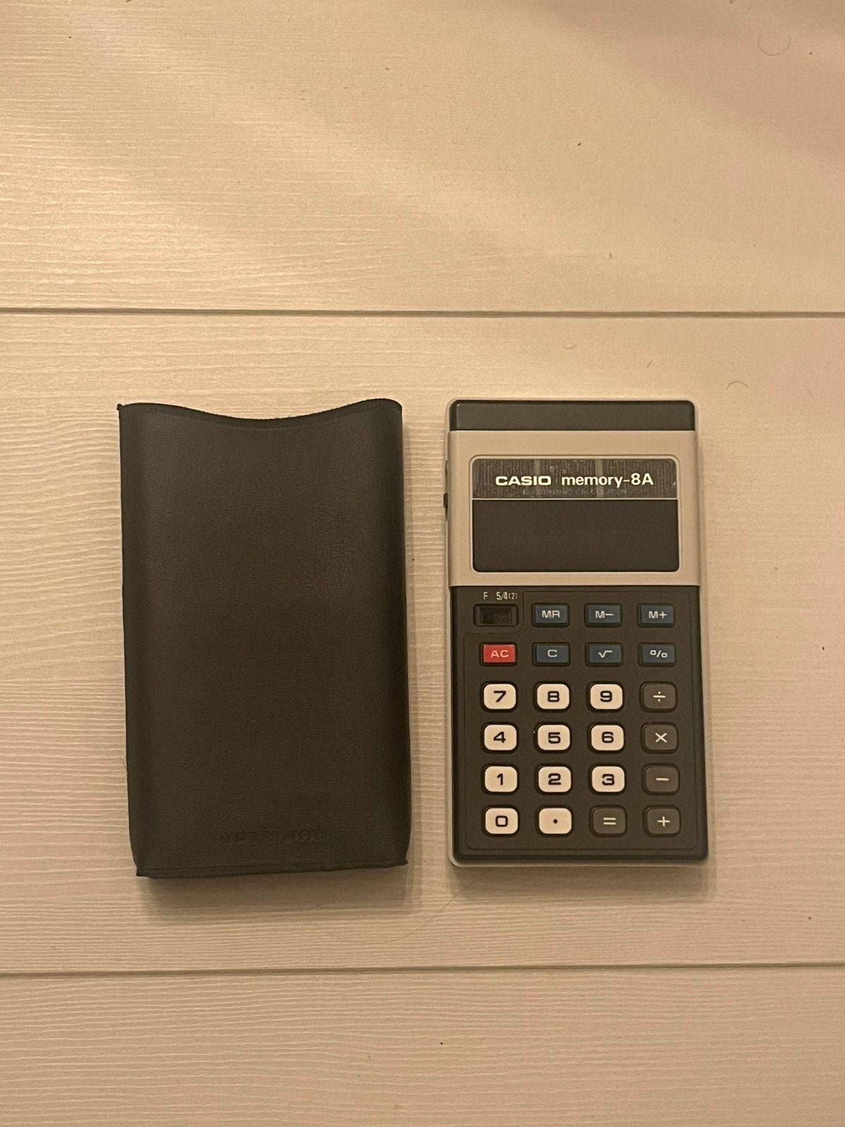 Vintage Casio Memory-8A rekenmachine werkend – Made in Japan, Diversen, Ophalen of Verzenden, Zo goed als nieuw