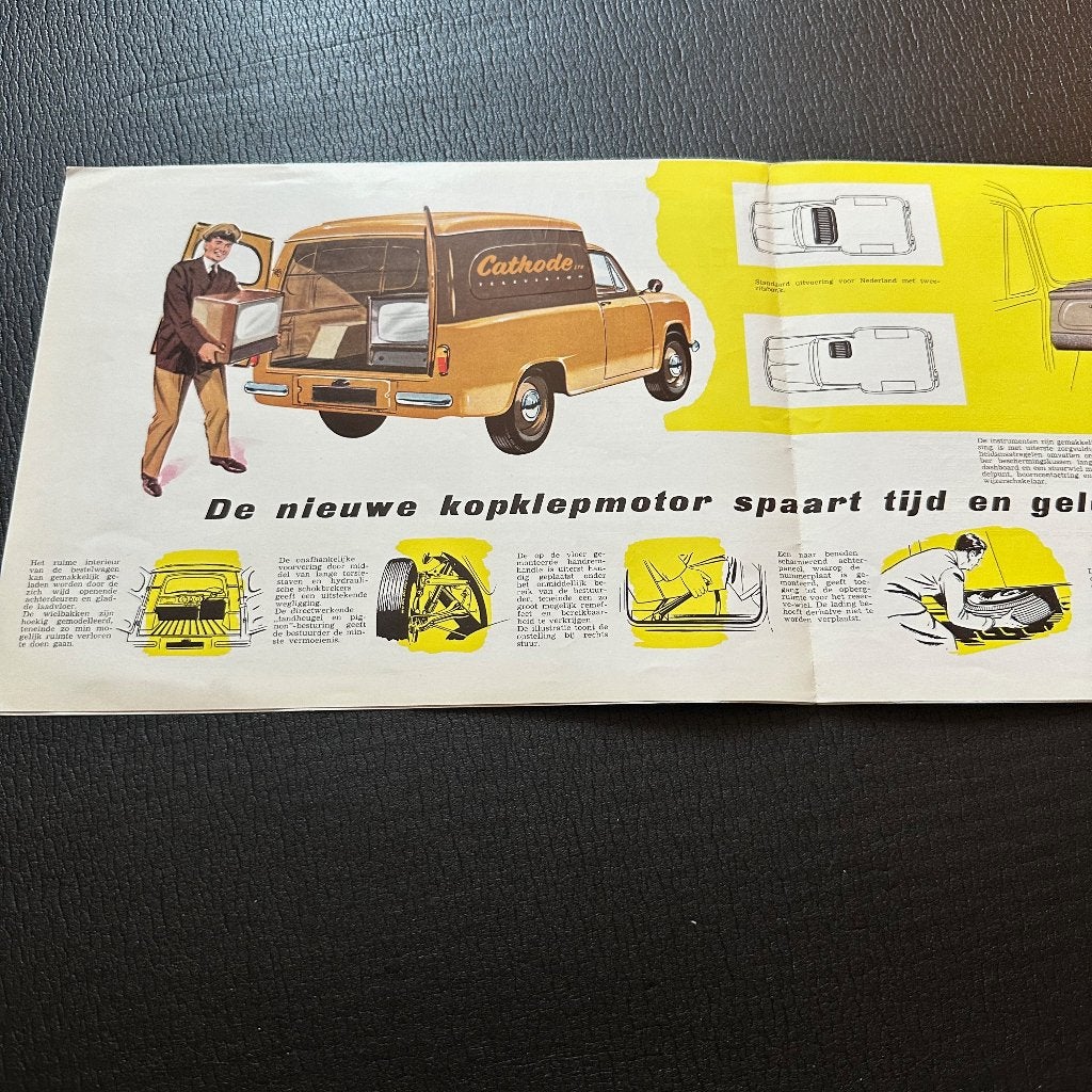 #18) MORRIS Bestelwagens - 1957, Boeken, Auto's | Folders en Tijdschriften, Verzenden, Gelezen, Overige merken