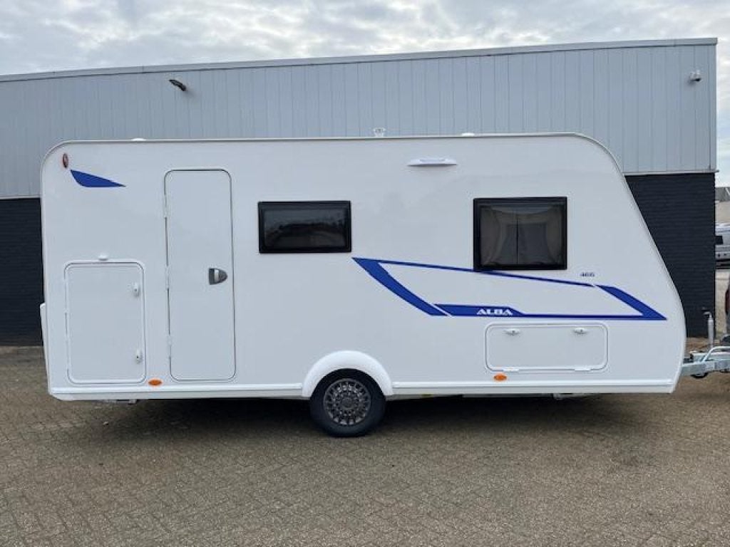 Caravelair Alba Family 466 Nieuw 2026 Gratis Airco, Caravans en Kamperen, Caravans, Dwarsbed, Bedrijf, 4 tot 5 meter, Caravelair
