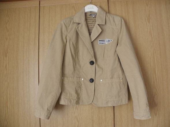 Origineel bruin katoen college jasje blazer GAASTRA 38 zgan, Maat 38/40 (M), Gaastra, Bruin, Ophalen of Verzenden