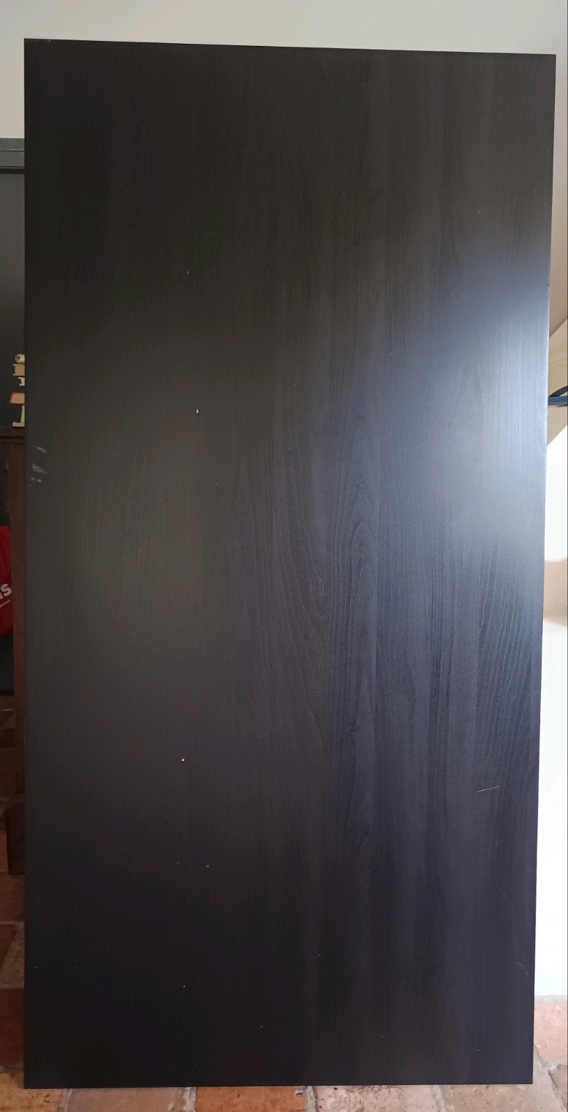 IKEA bureaublad, donker, 150x75 cm, met lichte schade, Ophalen
