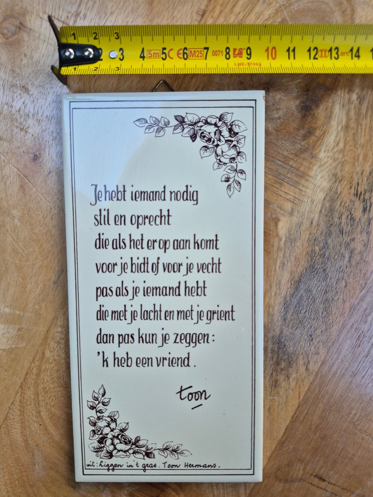 Een prachtige, vintage tegeltje, Ophalen of Verzenden