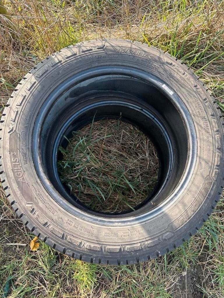 Twee Michelin Agilis 3 215/60 R17C banden, Ophalen of Verzenden, Gebruikt