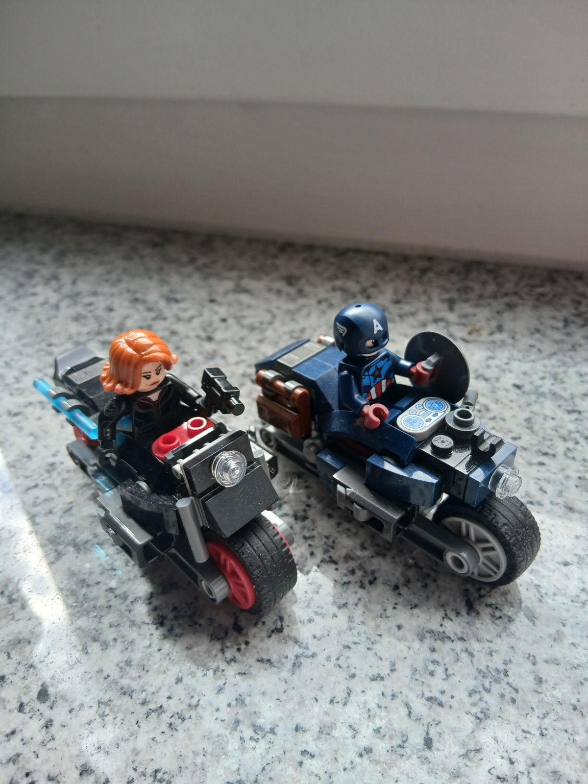 Lego Marvel motoren met Captain America en Blac, Kinderen en Baby's, Speelgoed | Duplo en Lego, Gebruikt, Marvel, Lego, Overige typen