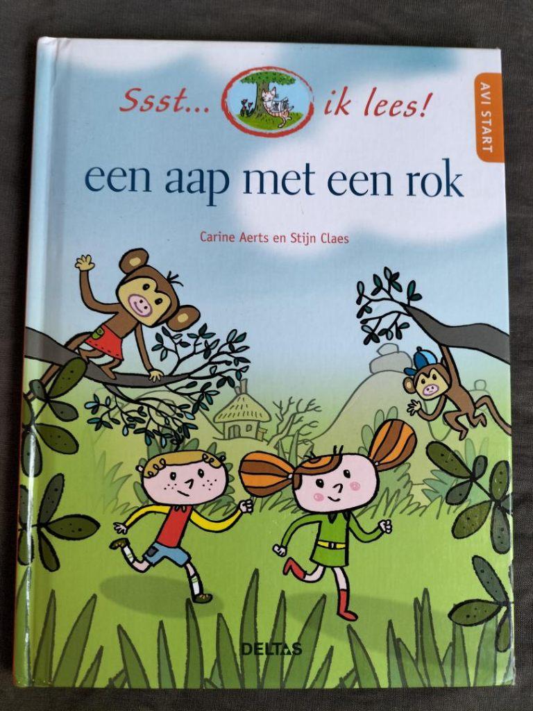 Ssst... ik lees! - een aap met een rok (avi Start), Boeken, Ophalen of Verzenden, Zo goed als nieuw, Carine Aerts, Fictie algemeen