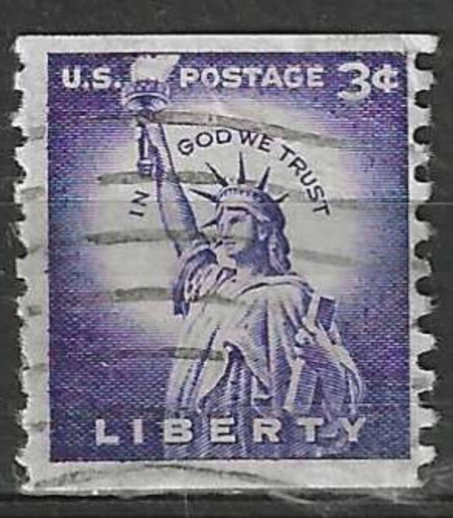 USA 1954 - Yvert 581a - Vrijheidsbeeld (ST), Postzegels en Munten, Verzenden, Gestempeld, Noord-Amerika