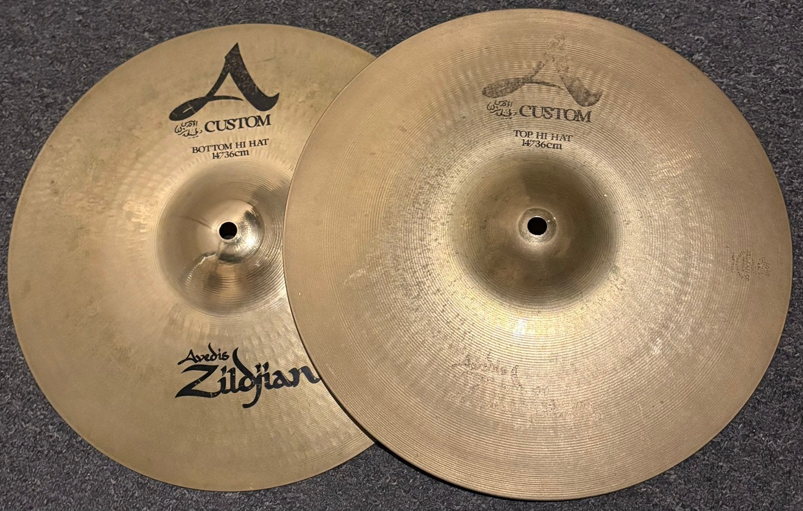 14” Zildjian A Custom Hi-Hat, Ophalen, Zo goed als nieuw, Drums of Percussie