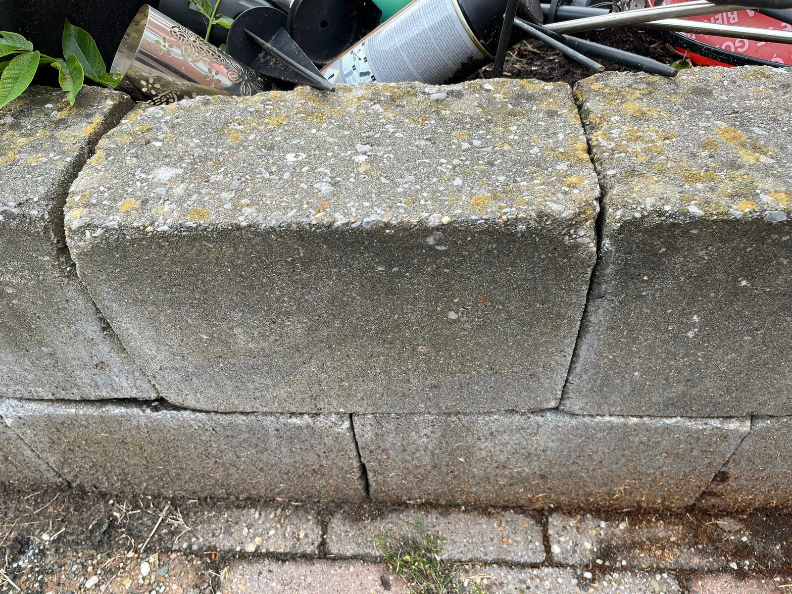 Gratis stapelblokken voor het maken van plantenbakken, Tuin en Terras, Bielzen en Borders, Ophalen, Gebruikt, Beton, Minder dan 100 cm