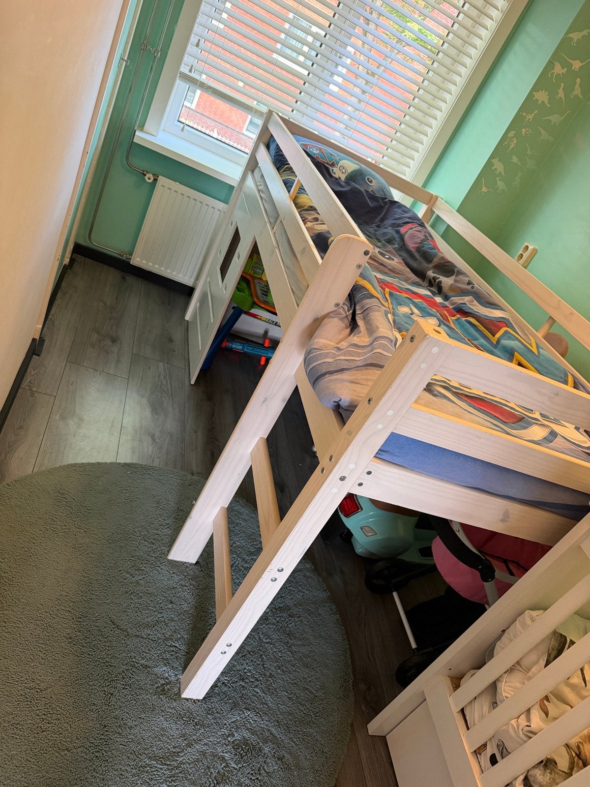 Middel hoogslaper, Ophalen, Gebruikt, Hoogslaper of Stapelbed