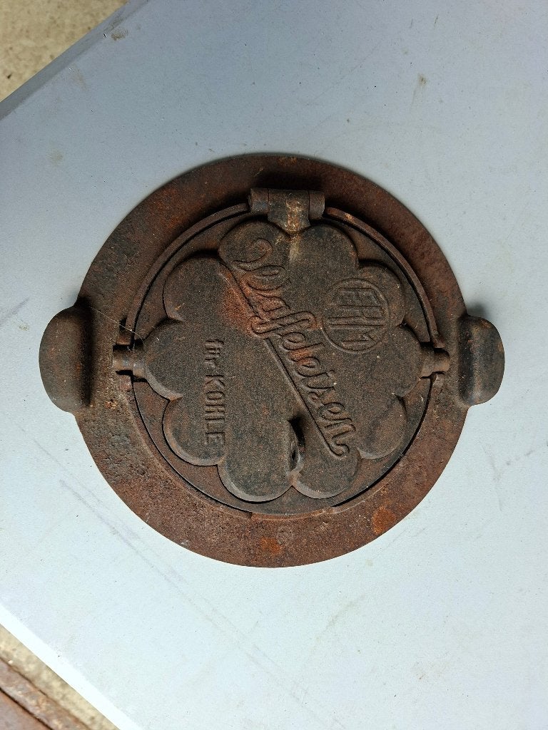 antiek complete wafelijzer van erm uit 1920, Antiek en Kunst, Ophalen of Verzenden