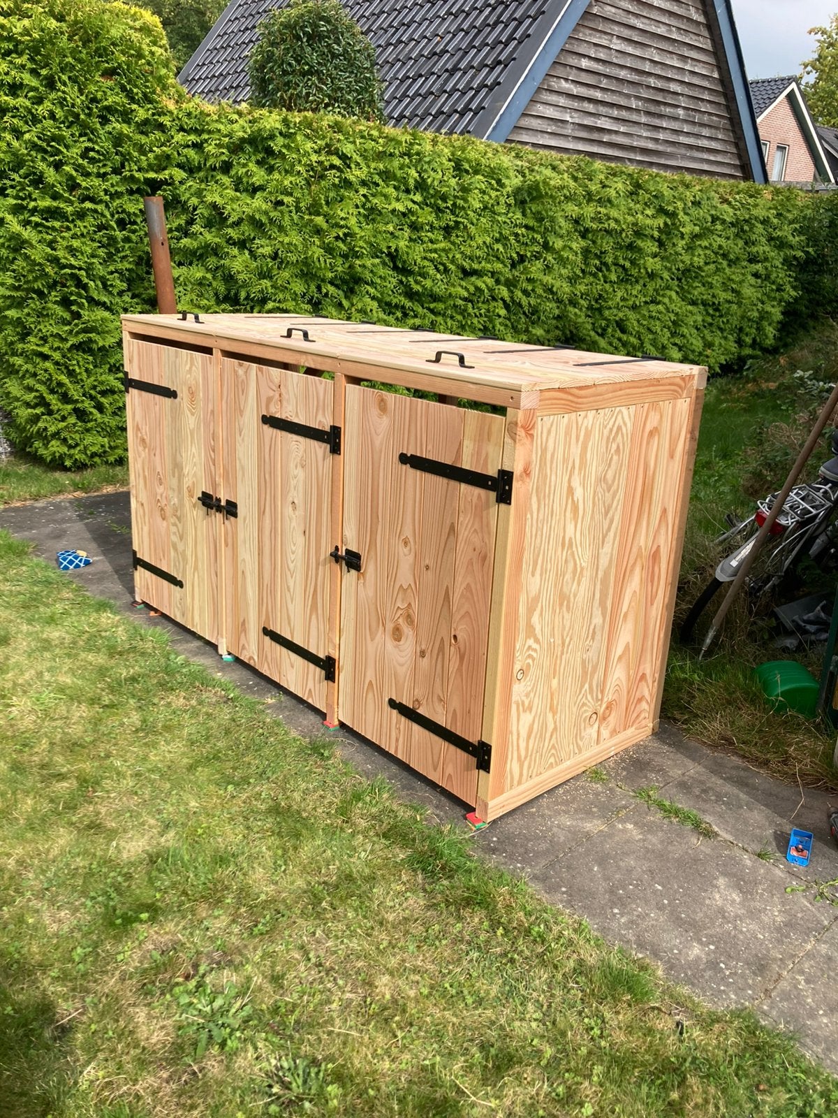 Kliko/ container ombouw, Tuin en Terras, Bergingen en Tuinkasten, Ophalen, Nieuw, Hout, Containerberging
