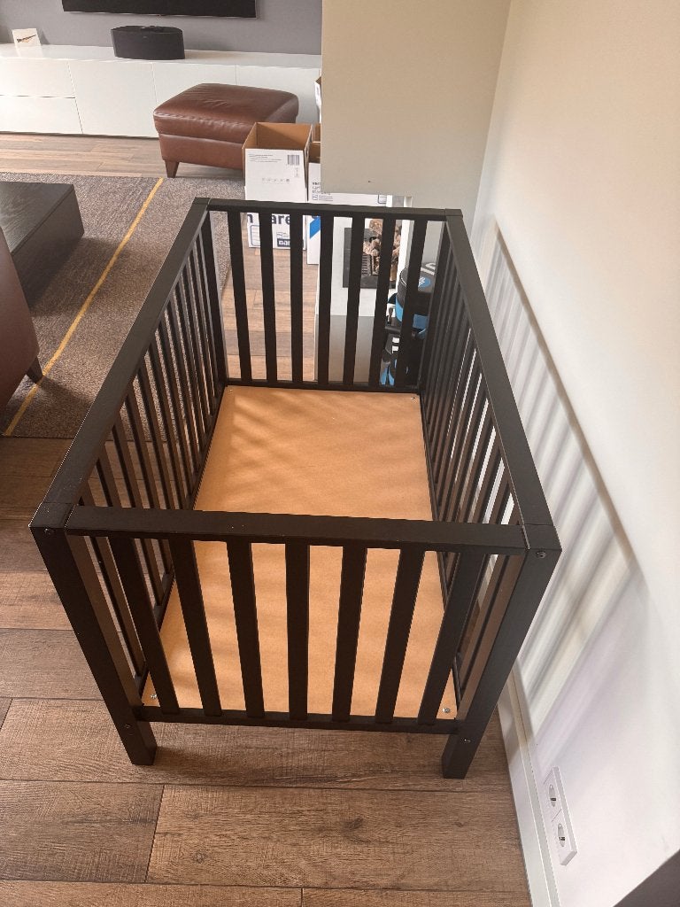 Tweeling box zo goed als nieuw, Kinderen en Baby's, Ophalen, Zo goed als nieuw, Rechthoekig, In hoogte verstelbaar