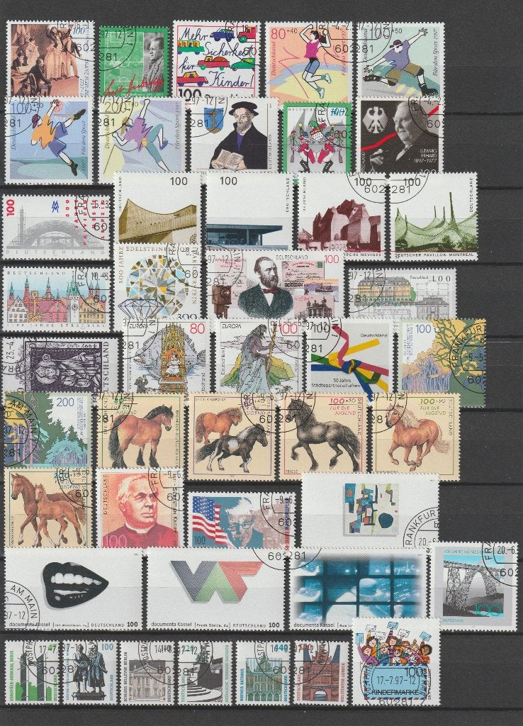 BRD 1997, gestempeld, compleet., Ophalen of Verzenden, BRD, Gestempeld
