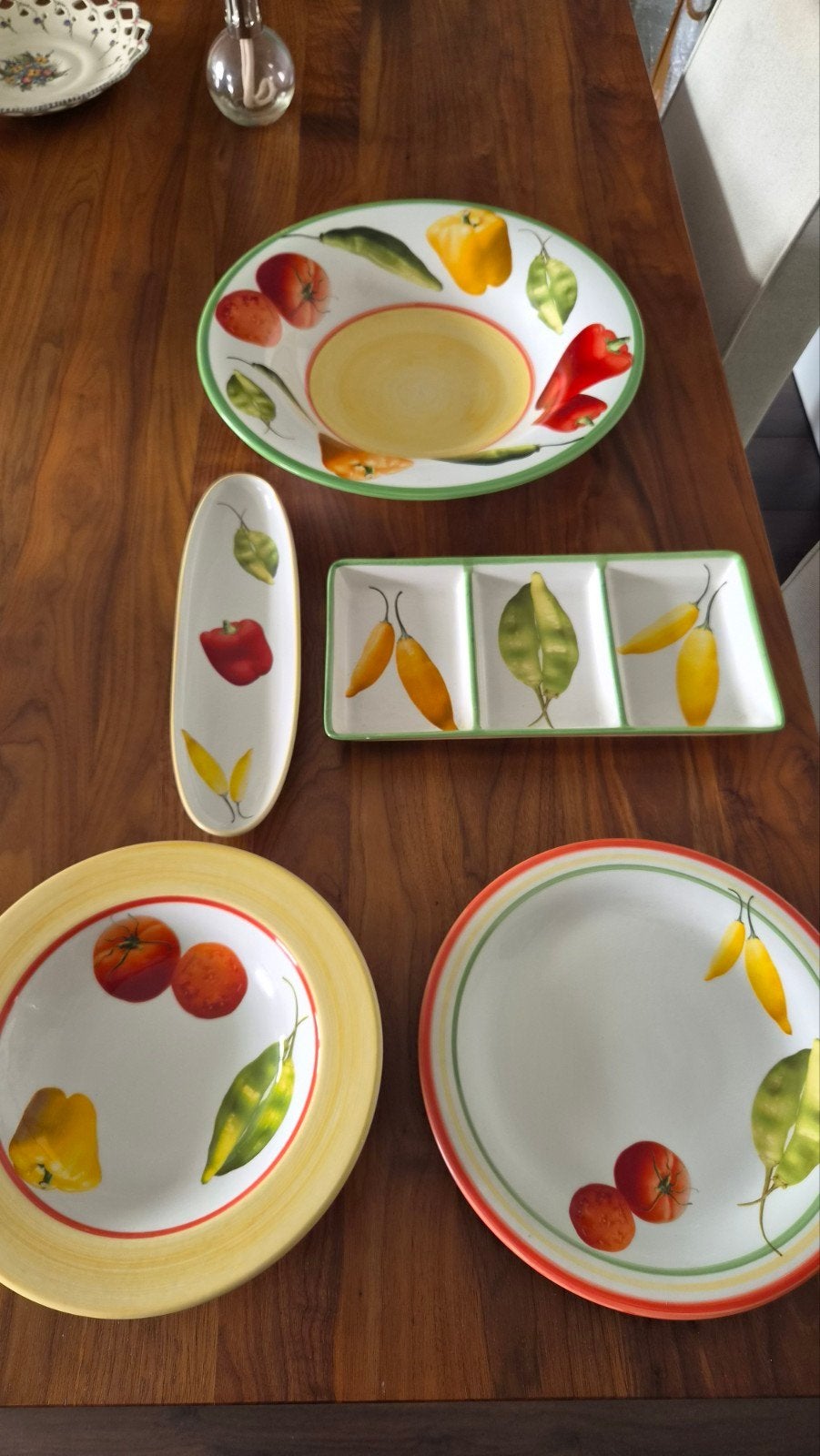 Oil & Vinegar serveerset Italiaans nooit gebruikt, Huis en Inrichting, Overige merken, Nieuw, Ophalen of Verzenden, Schaal of Schalen