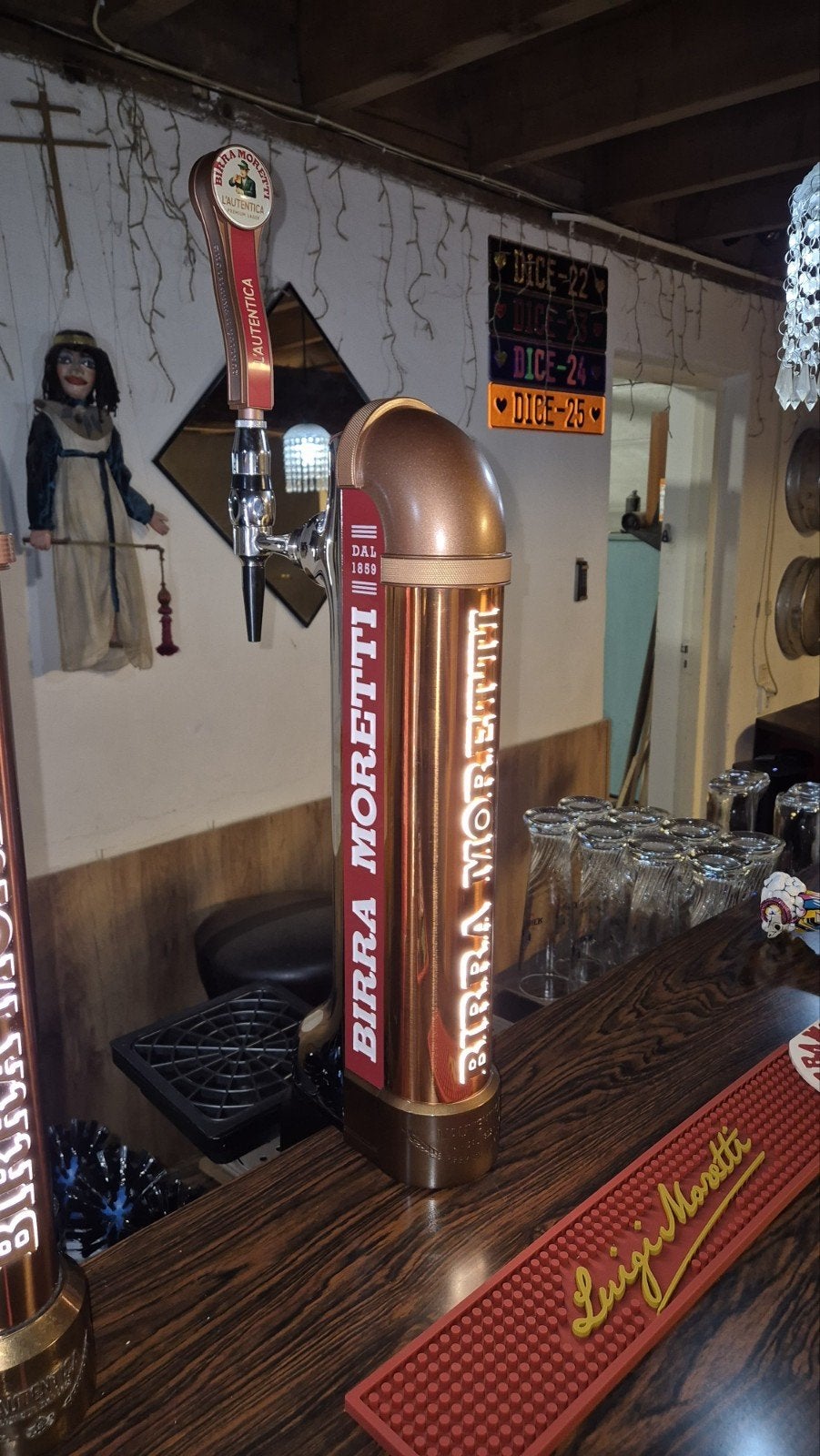 Nieuwe Birra Moretti tapzuil, Ophalen of Verzenden, Nieuw, Overige typen, Overige merken