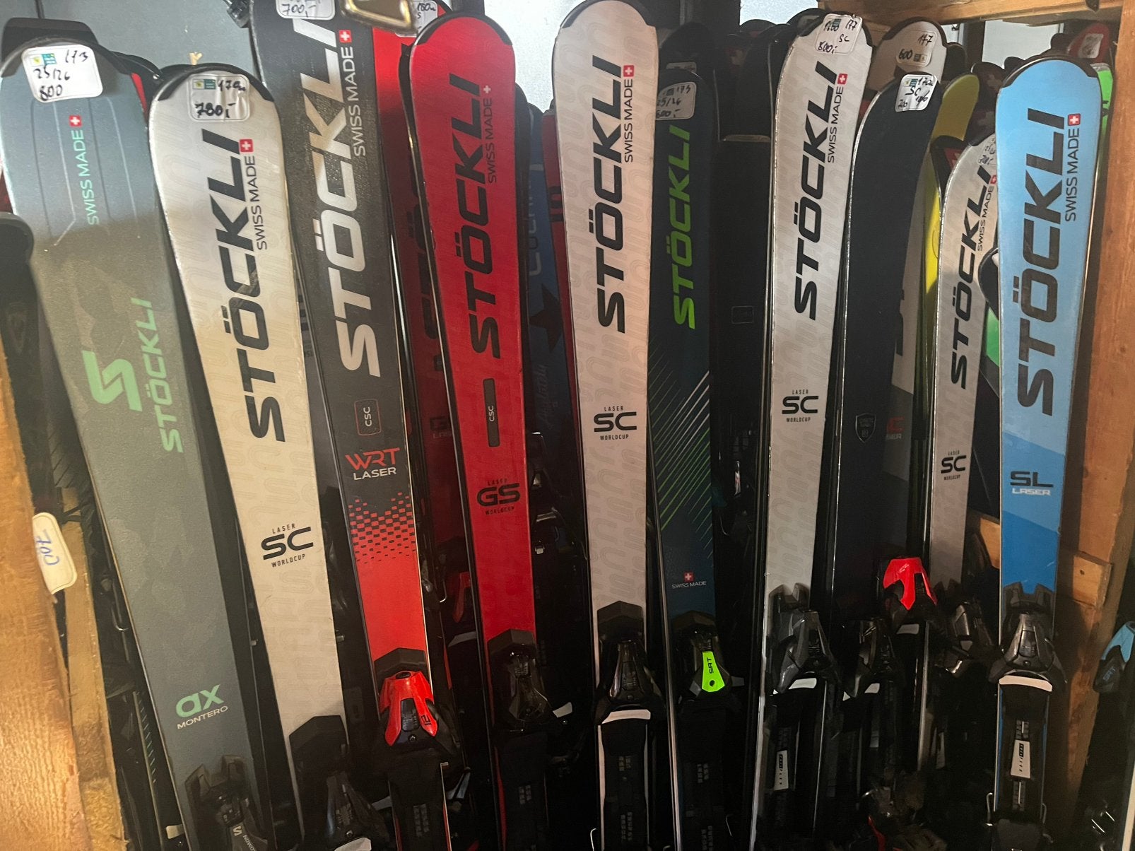 STÖCKLI SKIS GROOTSTE VOORRAAD WRT AR SC SL SX AS AW CX MX, Overige merken, 160 tot 180 cm, Stockli, Ophalen of Verzenden