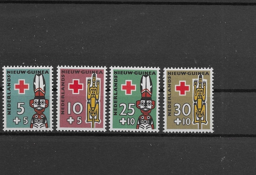 Nieuw Guinea 1958, NVPH 49 t/m 52, Postfris., Ophalen of Verzenden, Postfris, Nieuw-Guinea