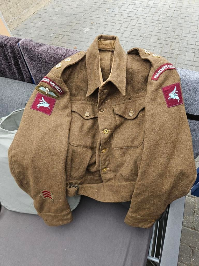 Brits battledress airborne ww2, Ophalen of Verzenden, Engeland, Kleding of Schoenen