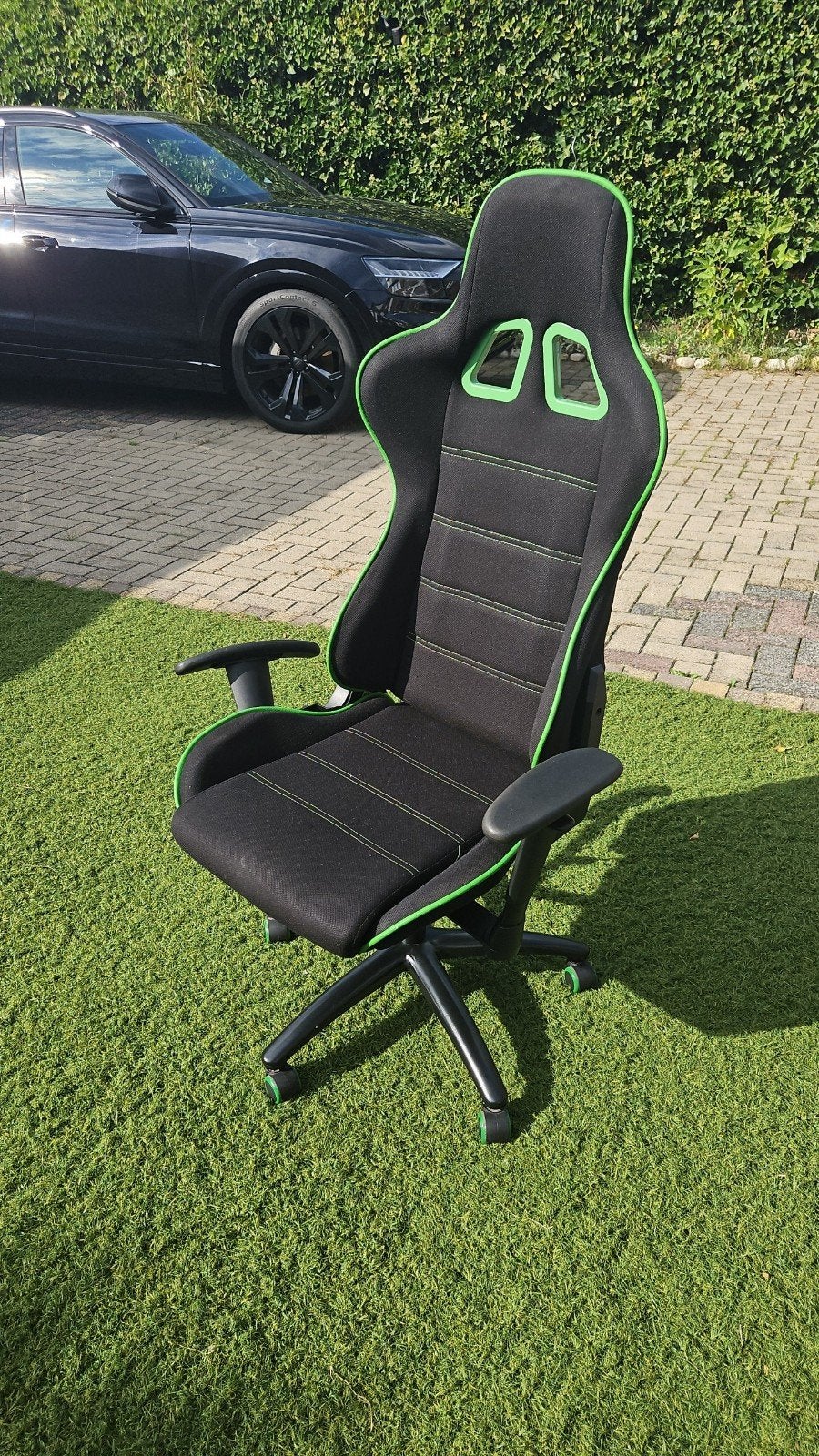 APEXRACER Gaming Stoel van JYSK - Zwart/Groen, Gebruikt, Zwart, Ophalen of Verzenden, Ergonomisch