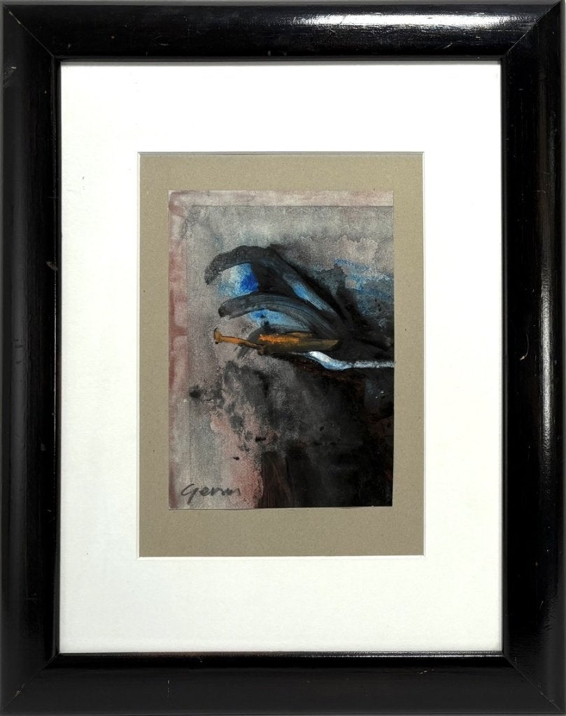 982. Aquarel, Germ de Jong – abstracte compositie, 20e eeuw, Ophalen of Verzenden