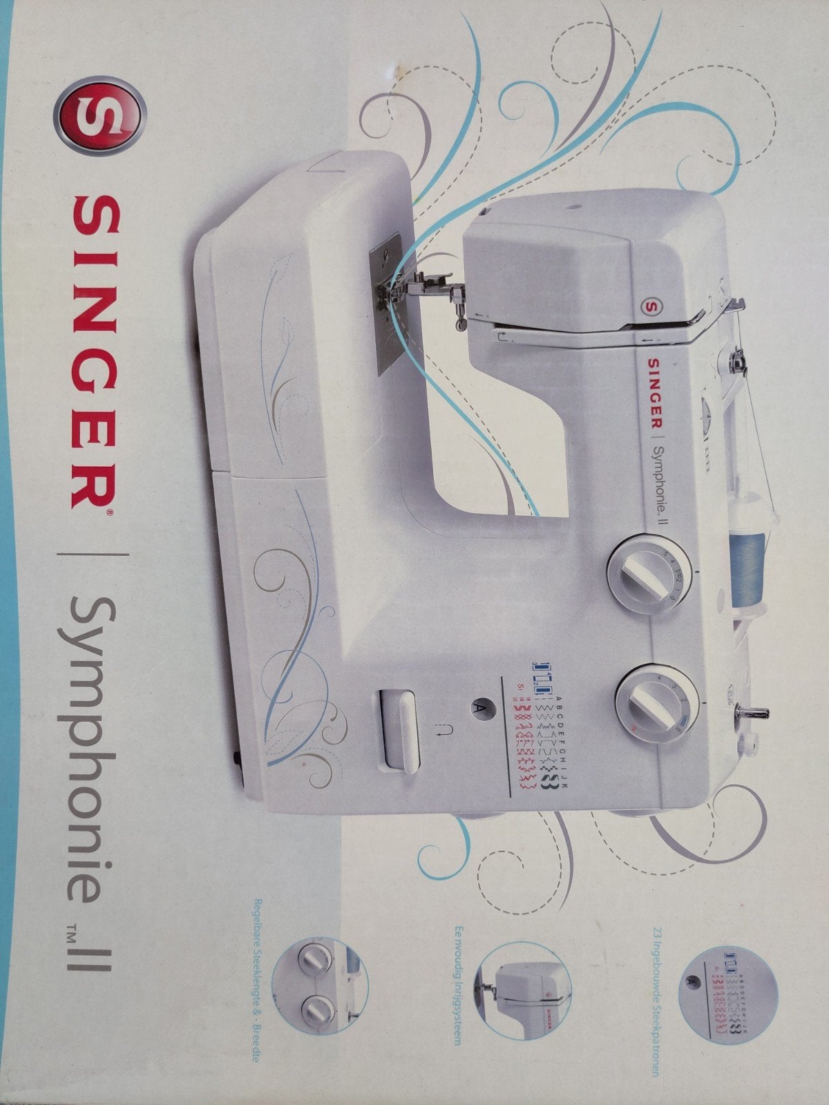 Singer Symphonie 2 Naaimachine - Zo goed als nieuw, Ophalen, Zo goed als nieuw, Naaimachine, Singer