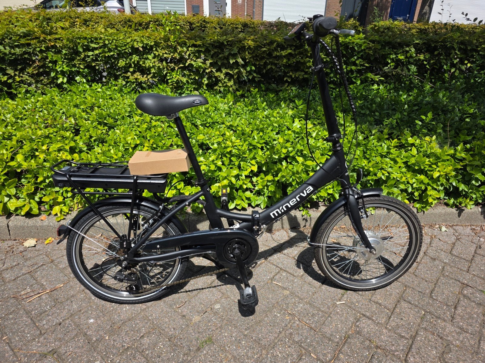 Zo goed als nieuwe Minerva elektrische vouwfiets, 20 inch of meer, Versnellingen, Ophalen of Verzenden, Zo goed als nieuw