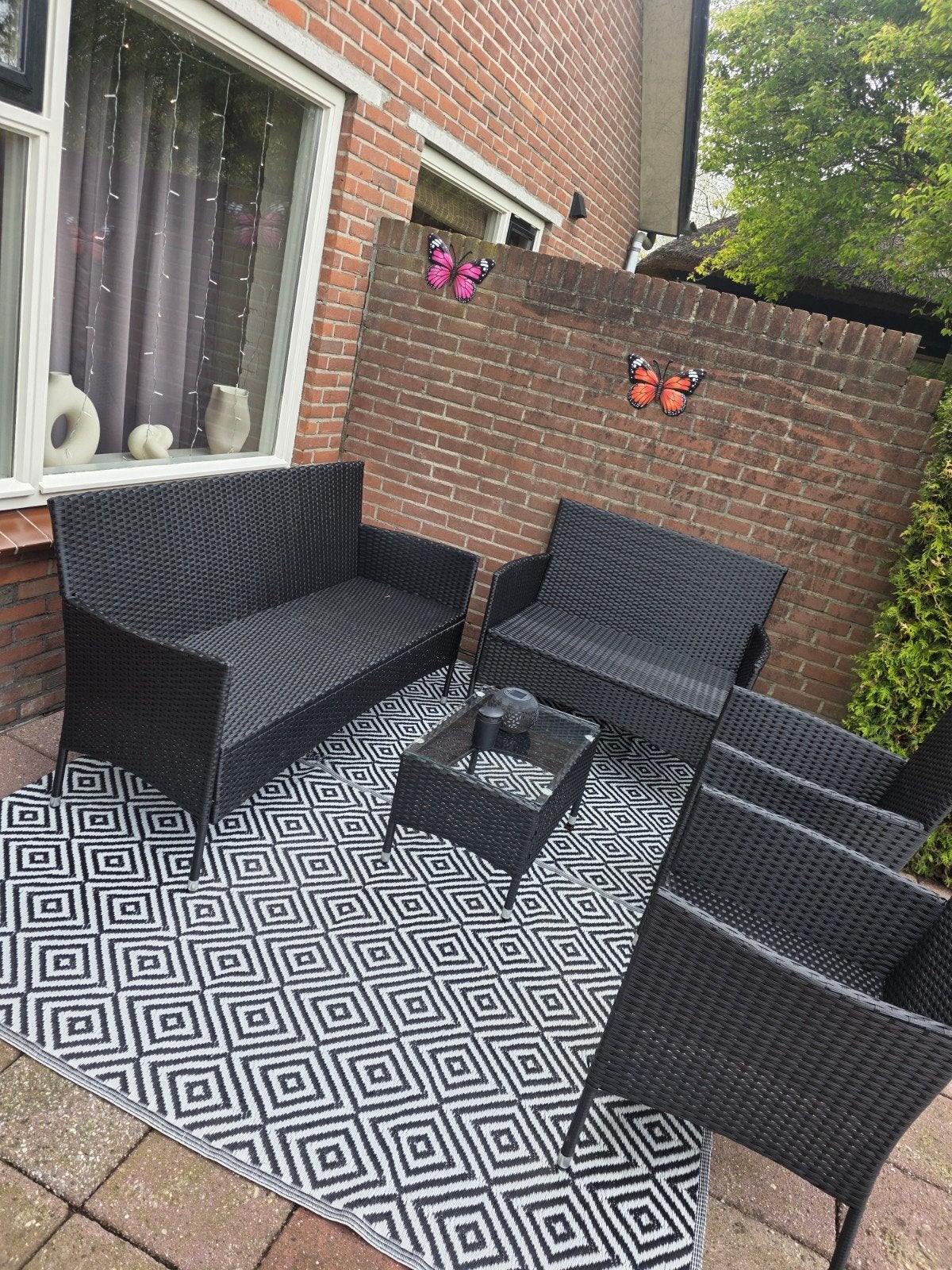 Nette loungeset met kussens!, Tuin en Terras, Tuinsets en Loungesets, Ophalen of Verzenden