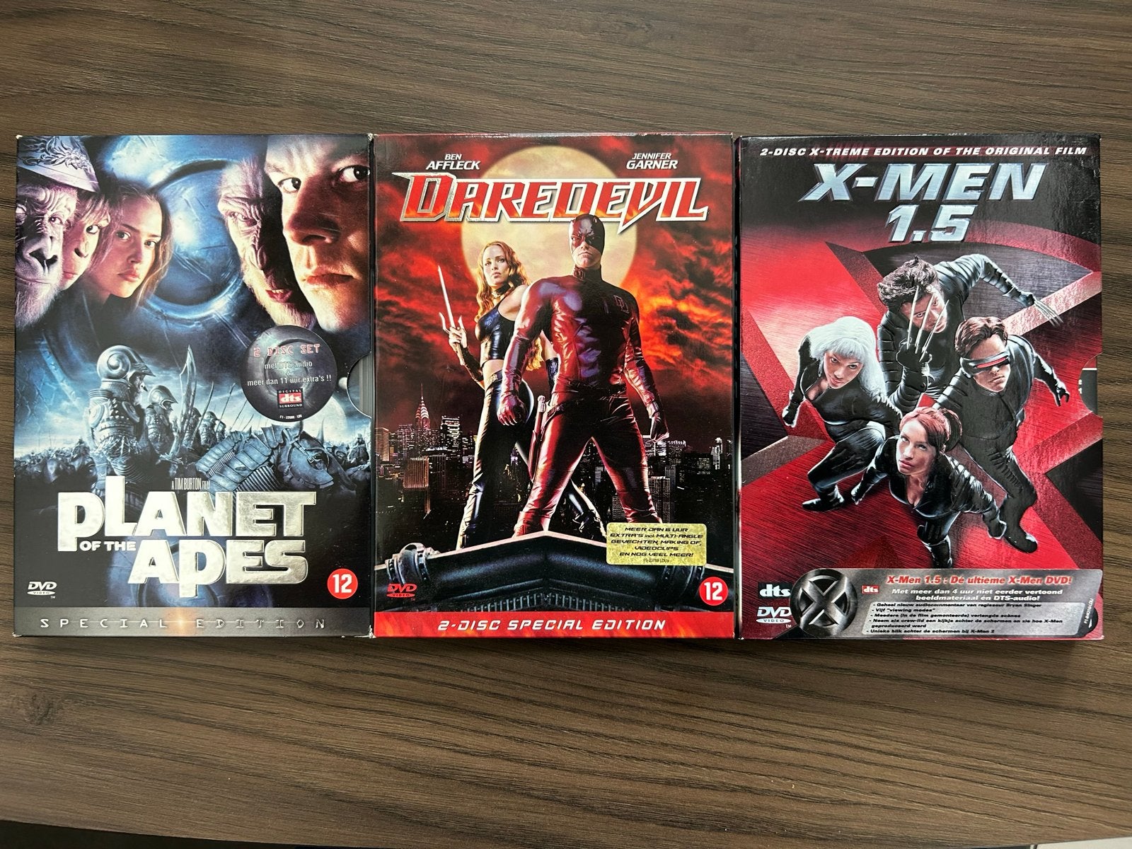 DVD Planet of the Apes, Daredevil, X-Men 1.5, Vanaf 12 jaar, Ophalen of Verzenden, Gebruikt, Actie