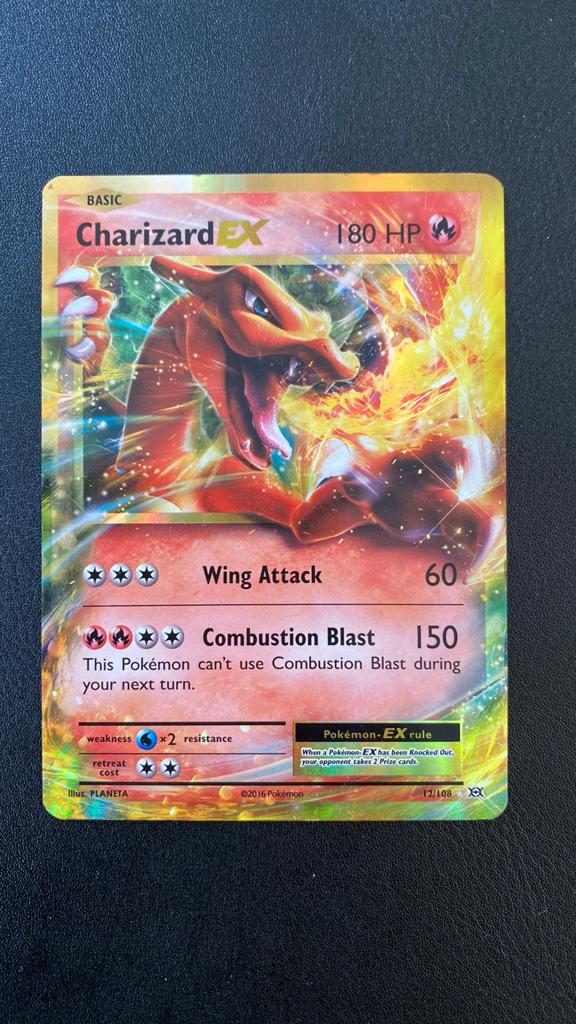 Pokemon charizard ex evolutions 12/108, Ophalen of Verzenden, Zo goed als nieuw