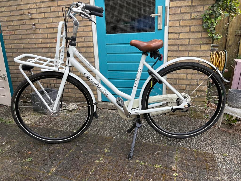 Gazelle fiets 54, Fietsen en Brommers, Fietsen | Dames | Omafietsen, Zo goed als nieuw, 53 tot 56 cm, Versnellingen, Ophalen