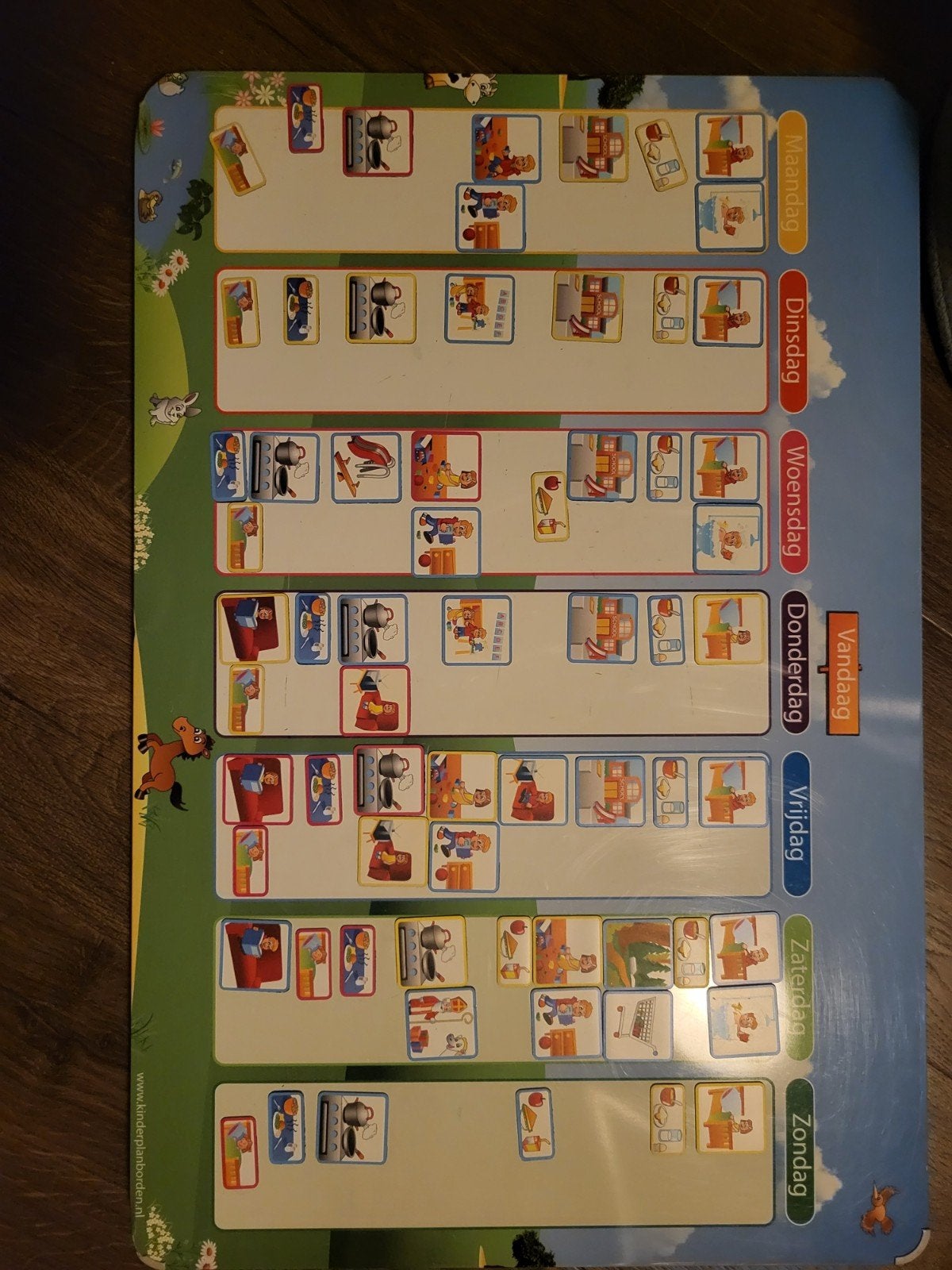 Planbord Weide van Kinderplanborden. Met veel magneten., Kinderen en Baby's, Speelgoed | Educatief en Creatief, Ophalen of Verzenden