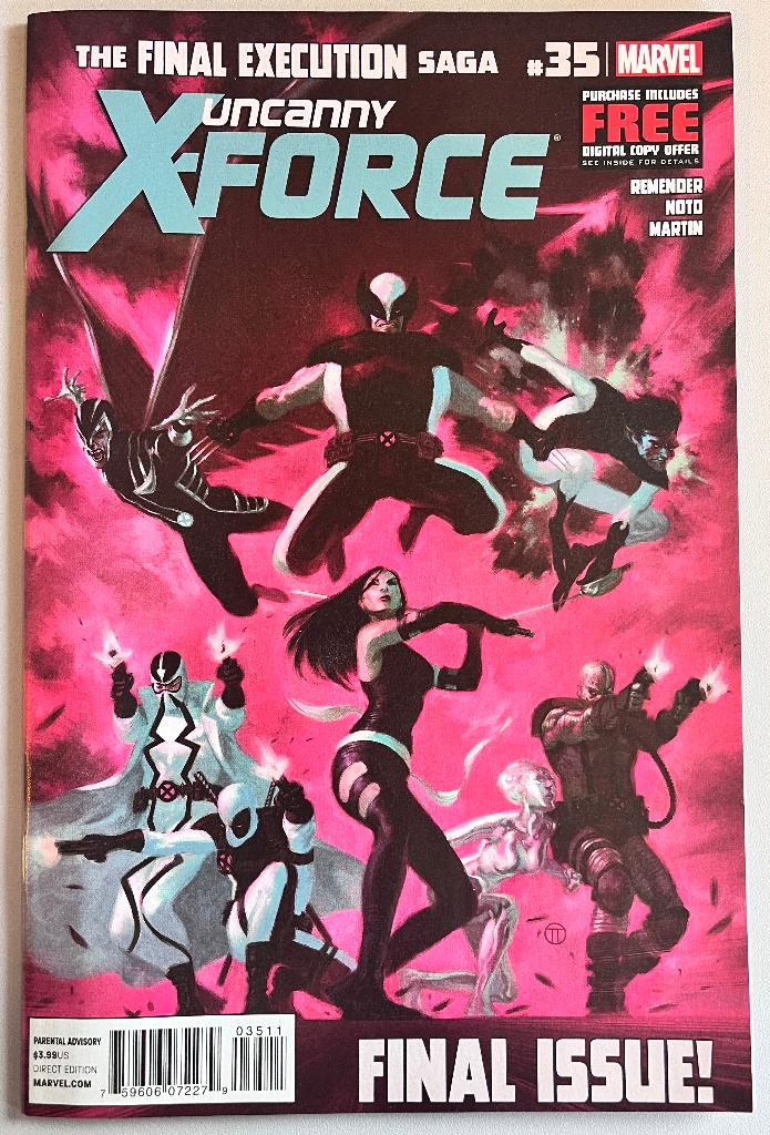 Uncanny X-Force #35 (Marvel Comics), Boeken, Eén comic, Amerika, Ophalen of Verzenden, Zo goed als nieuw
