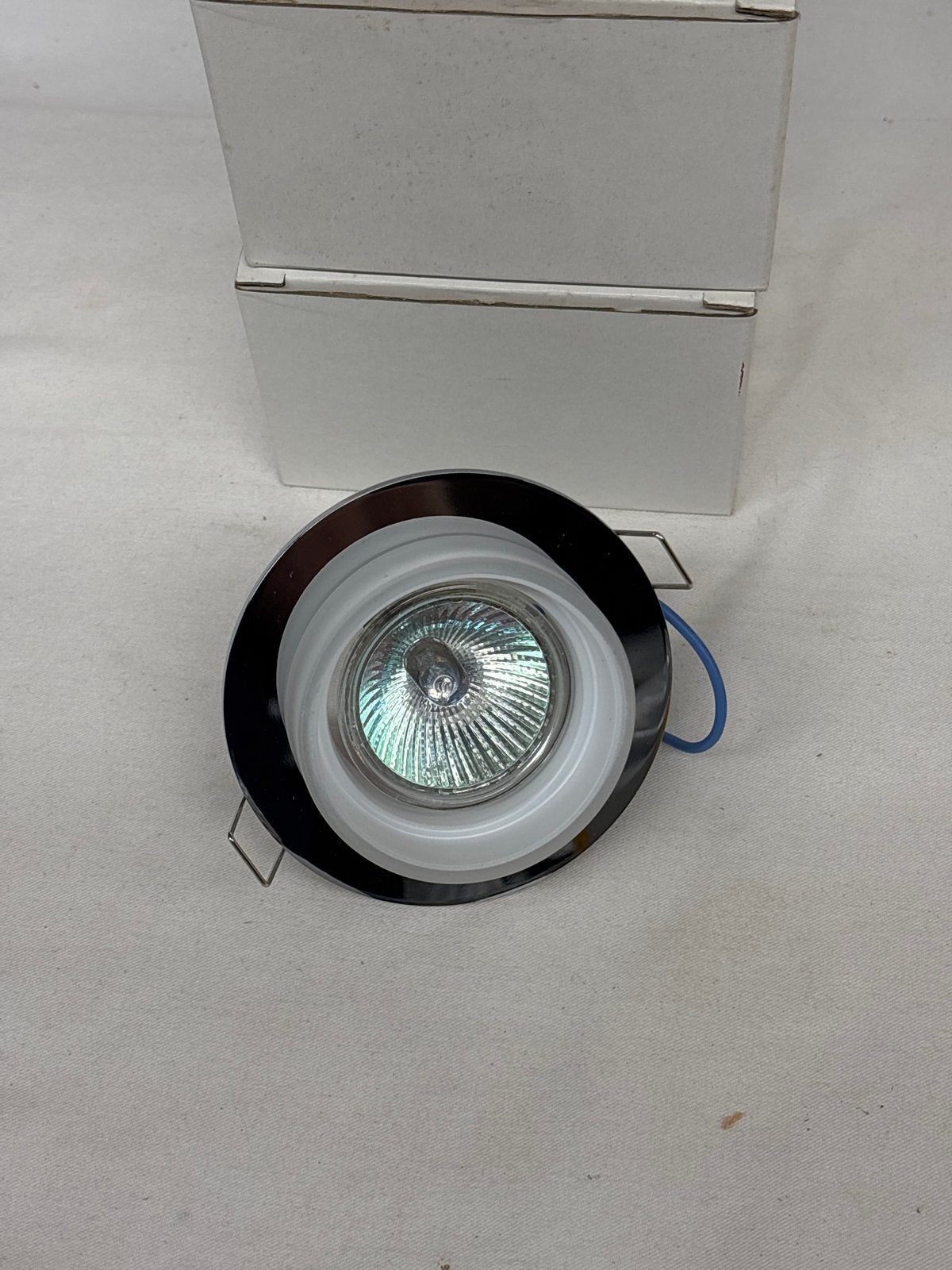 2 Nieuwe Inbouwspot met Halogeen Lichtbron, Halogeen, GU10, Nieuw, Ophalen of Verzenden