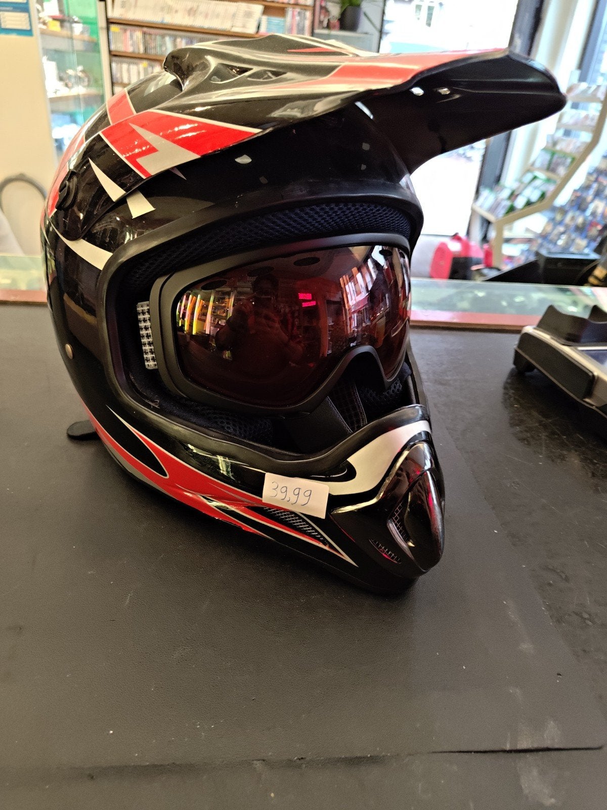 M.R.S. Offroadhelm met bril - Maat S (55-56), Overige merken, Ophalen of Verzenden, S, Tweedehands