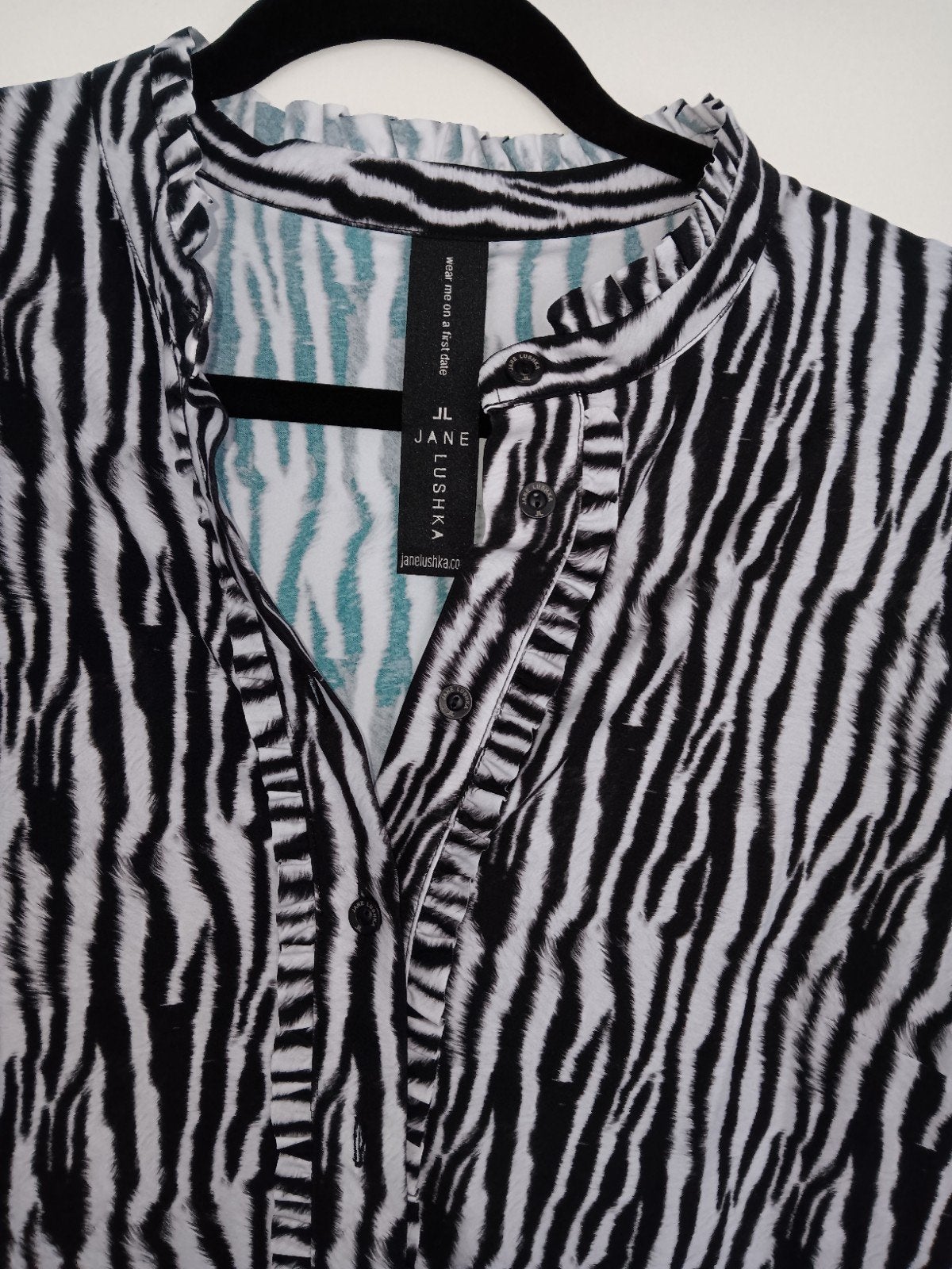 Te Koop: JANE LUSHKA Blouse,  mt XXL.  NIEUW! (J-51)., Zwart, Maat 46/48 (XL) of groter, Nieuw, Ophalen of Verzenden