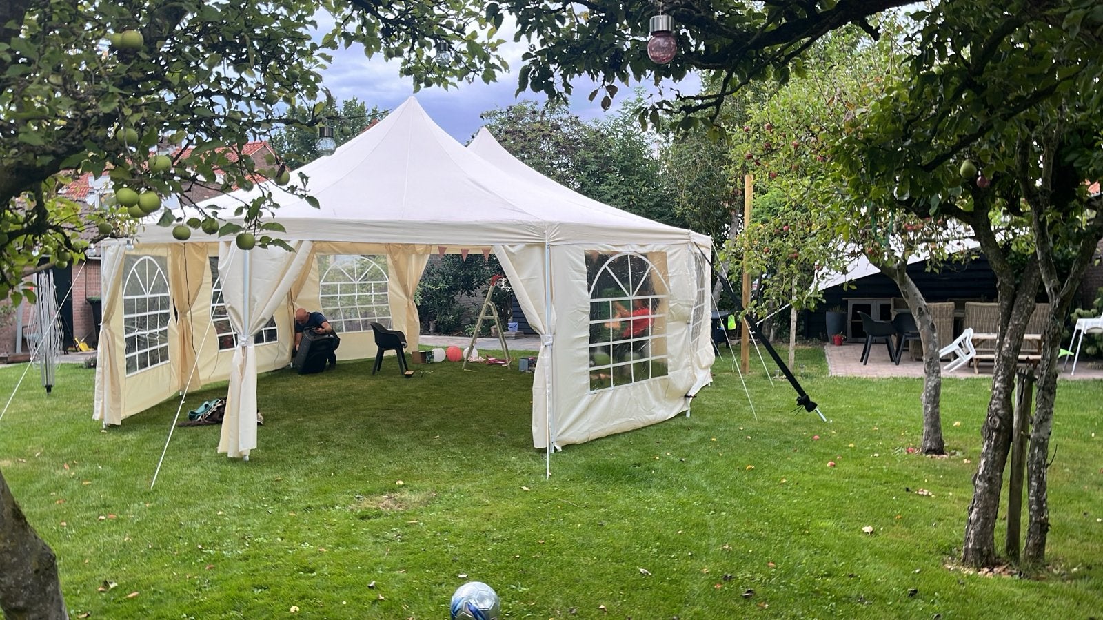 Luxe pagodetent partytent, Ophalen, Gebruikt, Opvouwbaar, 6 meter of meer