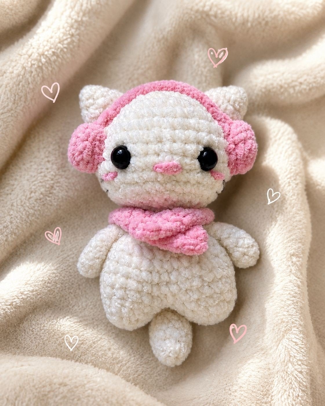 Gehaakt Knuffel Katje Uniek Handgemaakt cadeau, Overige merken, Nieuw, Ophalen of Verzenden, Kat
