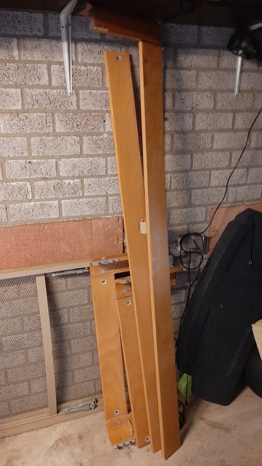 Houten verstelbare Auping lattenbodem 90x200 cm - Gebruikt, Ophalen, Gebruikt, 90 cm, Eenpersoons