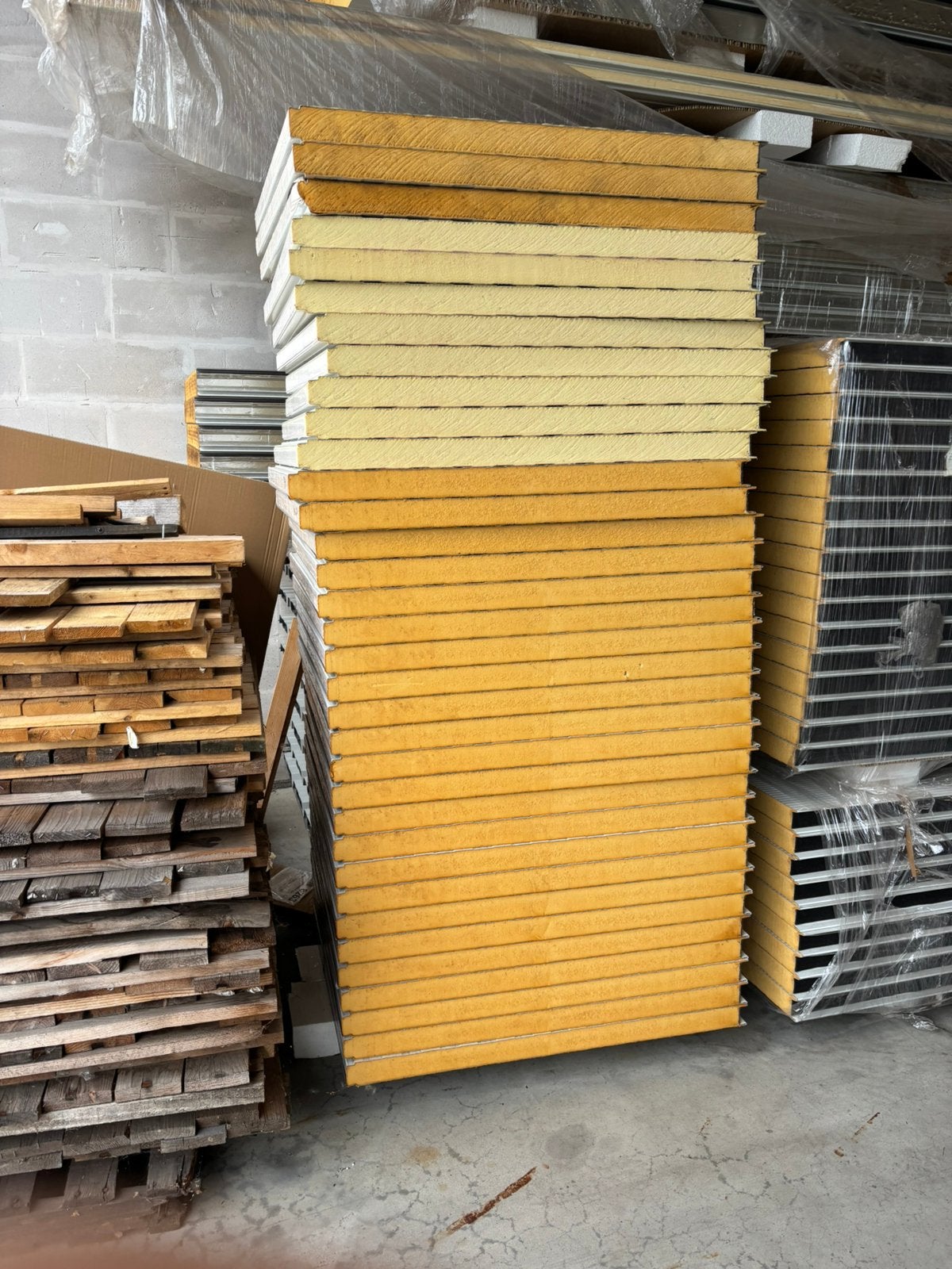 Sandwichpaneel 80cm x100cm 34 st, Doe-het-zelf en Verbouw, Isolatie en Afdichting, Ophalen, 4 tot 8 cm, Zo goed als nieuw, Hardschuim (Pir)