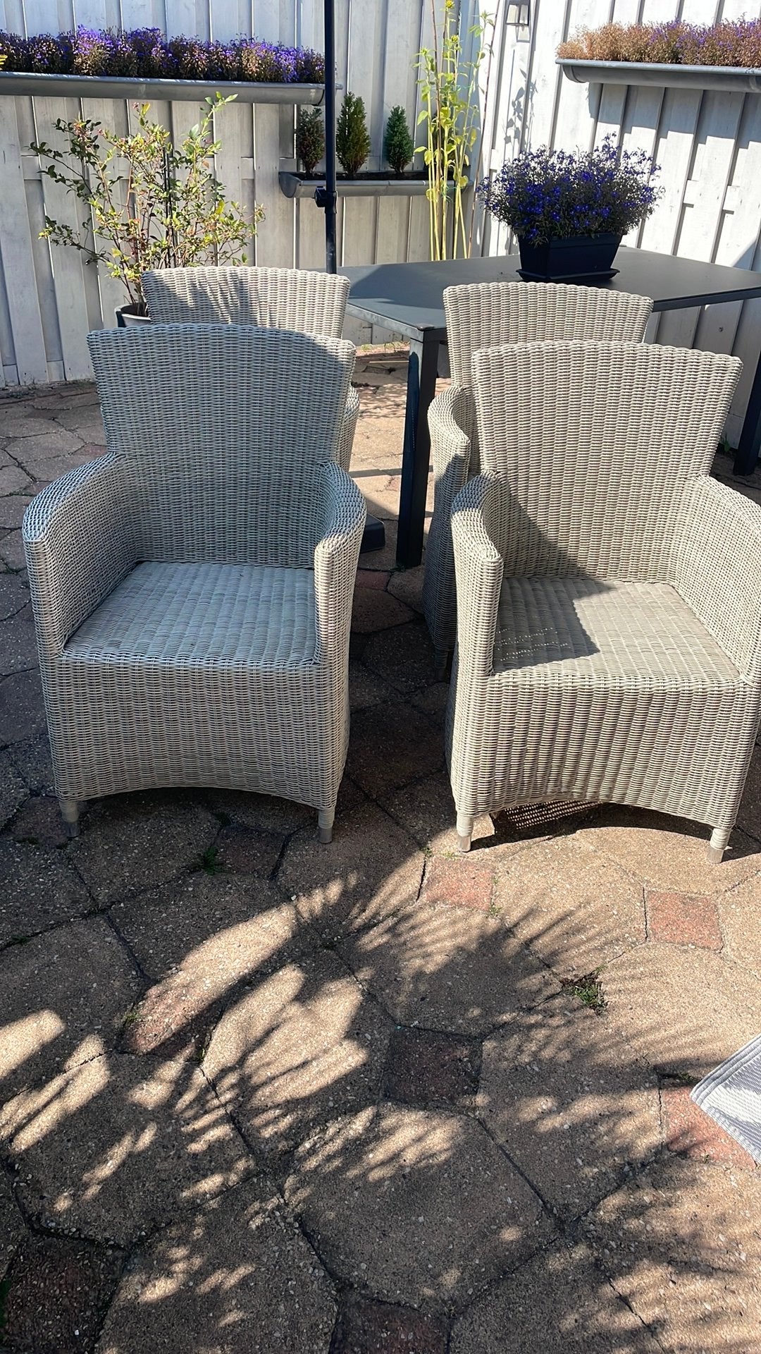 4 Tuinstoelen van Pure, Ophalen, Gebruikt, Kunststof